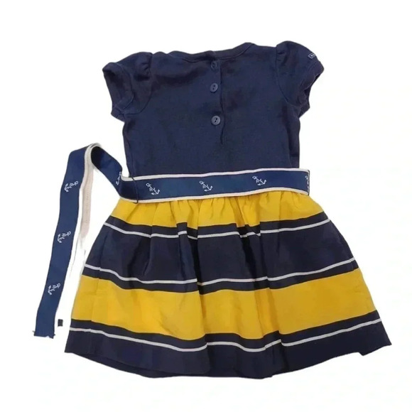 💥HOST PICK💥 Ralph Lauren Blue & Yellow Dress Size 6M - Picture 2 of 7
